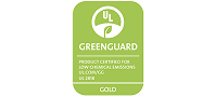 لقد حصلنا على شهادة GREENGUARD GOLD.